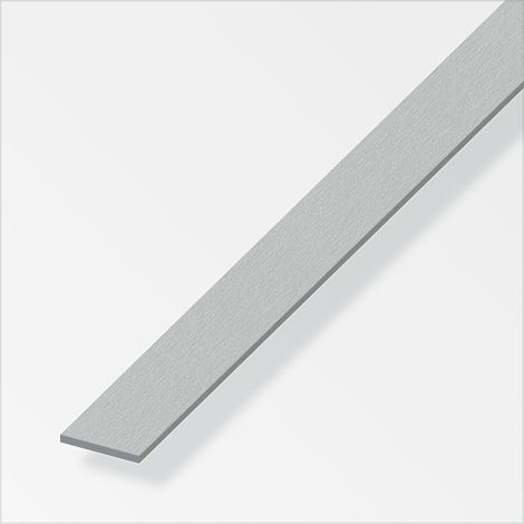 Barra Piatta Alluminio 15X2 Inox Spazzolato 1Metro (1/2)