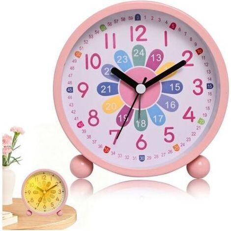 Horloge Enfant,Reveil Enfant Educatif Jour/Nuit-Utilisé pour et Apprendre à Temps-Reveil Educatif avec Lumière,pour Les Chambres D‘Enfants,Rappels D’Apprentissage(Farbe/A) (1/5)