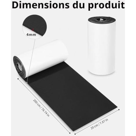 2 protections murales en mousse pour garage, 2 m x 20 cm x 4 mm, protection des murs de garage (1/3)