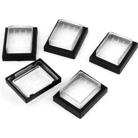 5 Pcs Rectangle Plastique Imperméable L'anti-poussière Commutateur Couvertures Protecteurs Contres Des (1/2)