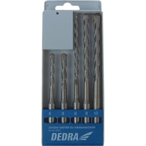 Juego de brocas para hormigón Dedra 0703 SDS Plus 5 piezas