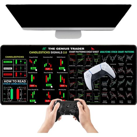 Matte Schreibtisch Day Trading Computer Pad Kreatives großes