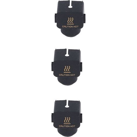 Jeffergarden Chaussettes en Silicone pour Mini imprimante 3D BambuLab A1, 3 pièces, résistantes à la chaleur, couvercle d'extrémité chaude, isolation de buse (1/5)