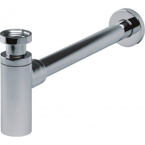 Sifone a bottiglia Design G 1.1/4"x32 mm con rosetta, cromato, tubo di scarico regolabile fino a 320 mm Onnline (1/5)