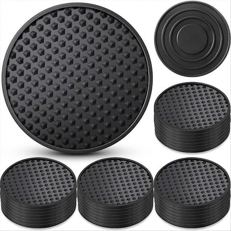 36 pièces silicone sous verres boissons Non Slip silicone sous verres boissons Cold chaleur table Tabletop café bar (1/5)