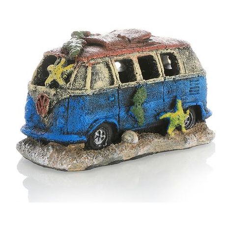 Décoration pour Aquarium, Ornament en Résine Ornements de Simulation d'épave de Bus Décorations Aménagement Paysager pour Aquarium pour Animaux Aquatiques Puissent Jouer et se Reposer (1/5)