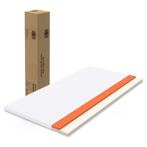 Matelas confortable 160x200cm H3 5cm blanc mousse orange certification OEKO-TEX lavable Chine (1/5)