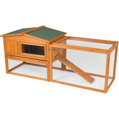 Kaninchenstall Strend Pro, mit Dach, 158x58x68 cm (1/5)