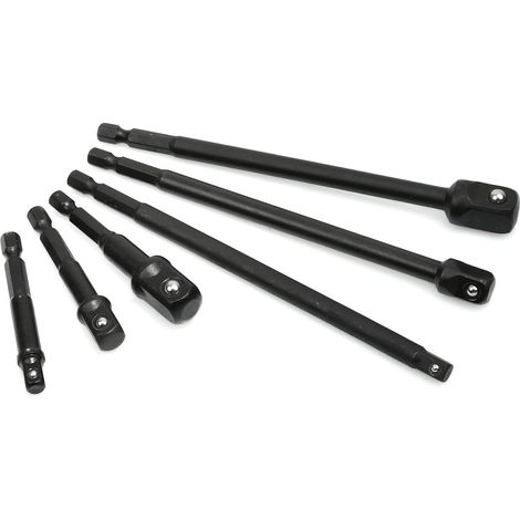 Juego de extensiones hexagonales de impacto de 1/4" a 1/2", 6 piezas (6/48) (1/3)