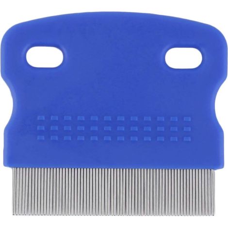 Kit de toilettage pour animaux de compagnie comprenant un peigne anti-puces, une brosse en acier et des ciseaux pour chiens et chats. (1/3)