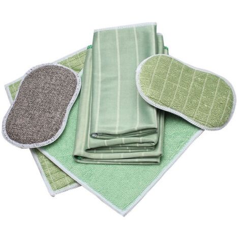 Lot de 6 Chiffons Bambou Microfibres - Nettoyer et lustrer Toutes Les Surfaces Lisses et fragiles - Vitre, carrosserie, vitrocéramique, Lunettes, écran (1/4)