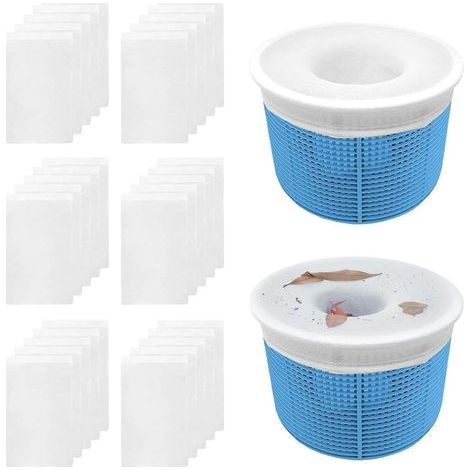 JSSEVN - 30-Piece Pool Skimmer Socks, Pool Filter Socks, Pre-filter, Elastic Skimmer Socks (1/5)