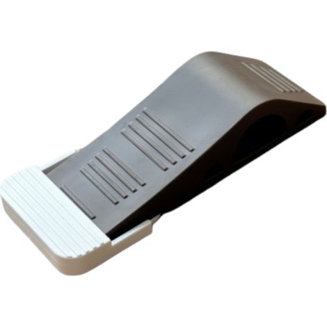 Tope de goma para puertas, apto para la parte inferior de las puertas, suelos de madera maciza, suelos de cemento y baldosas - Accesorio de bricolaje (marrón, 1 unidad) (1/5)
