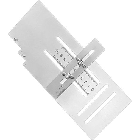 Crochet pour cloisons sèches,Outils de travail du bois en acier inoxydable Crochet de nivellement des cloisons sèches pour meubles Armoires Menuiserie Travail du bois Joint en queue d' (1/5)