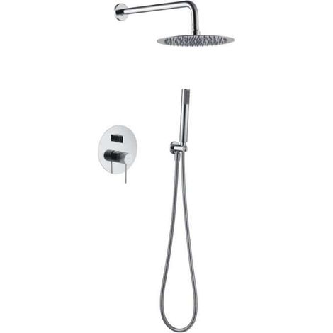 Rubinetto monocomando per lavabo con bocca alta - Rubinetto da bagno per lavelli con bocca alta per acqua calda/fredda Argento (1/5)