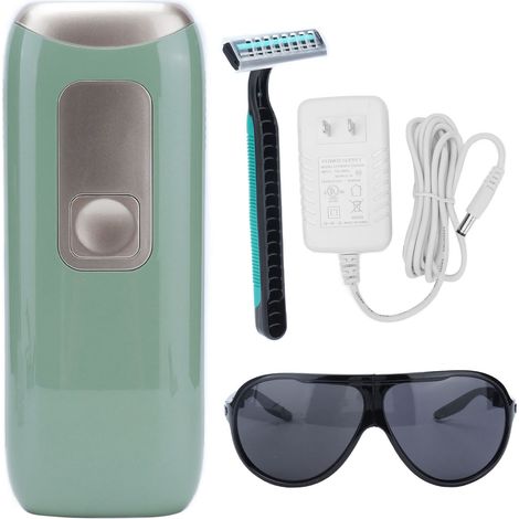 Appareil d'épilation laser portable, indolore et permanent, unisexe, avec lunettes de soleil. (1/5)