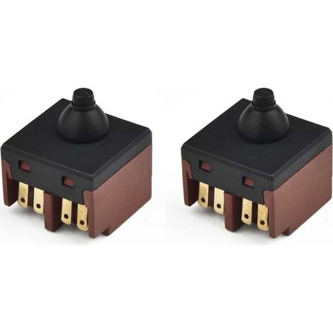 Lot de 2 interrupteurs de meuleuse d'angle de rechange pour meuleuse angulaire 100 accessoires de polissage pièces d'outils électriques (1/5)