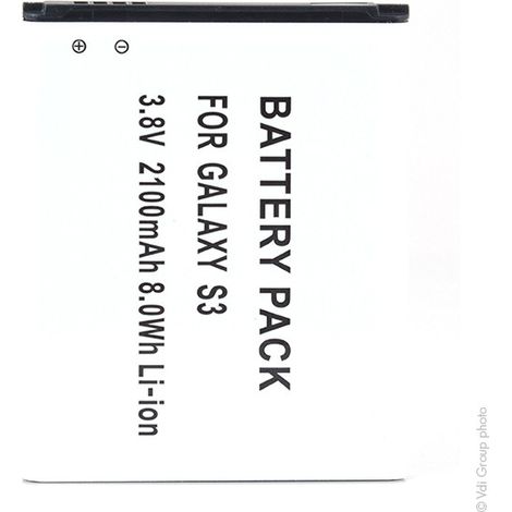 NX - Batterie téléphone, smartphone, GSM pour Samsung Galaxy S3 3.8V 2100mAh - EB-L1G6LL