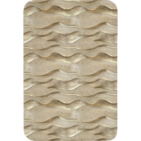 TAPPETINO PER WC Onde - Motivo - Oro 60x90 cm