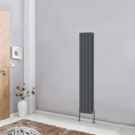 NRG Designer Radiator Flat Panel Central Heating Rads Anthracite Vertical 1600x272mm Double (1/5)
