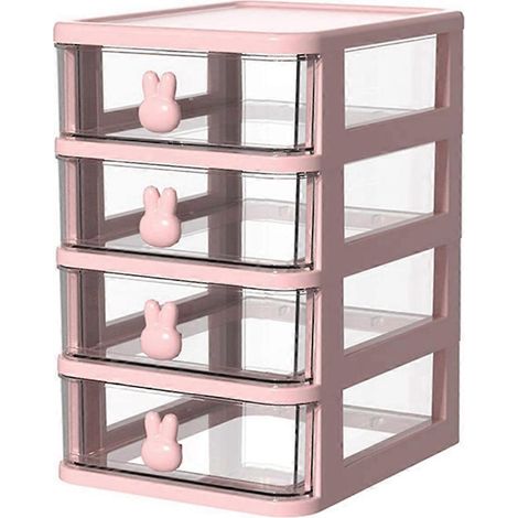 Tiroir de rangement pour maquillage grande capacité - Boîte de rangement en plastique (1/5)