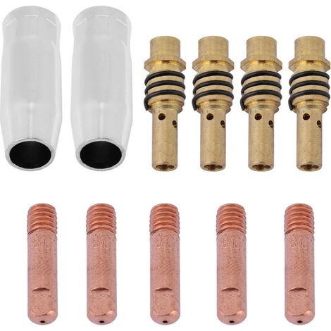Beyamis 11 porte-buses et embouts de contact pour poste à souder MIG, accessoires consommables compatibles avec le pistolet torche 15AK (1/5)
