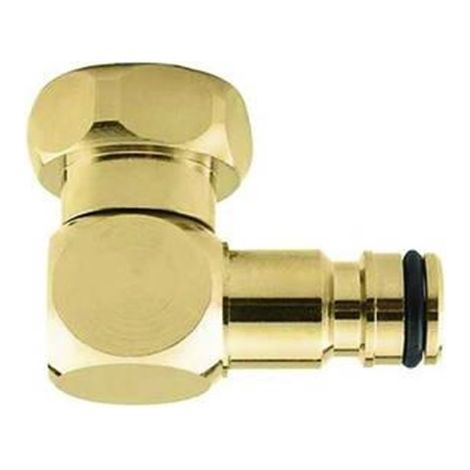 PRESA GIREVOLE IN OTTONE CON INNESTO RAPIDO   femmina 3/4"   IRRIGAIONE (1/4)