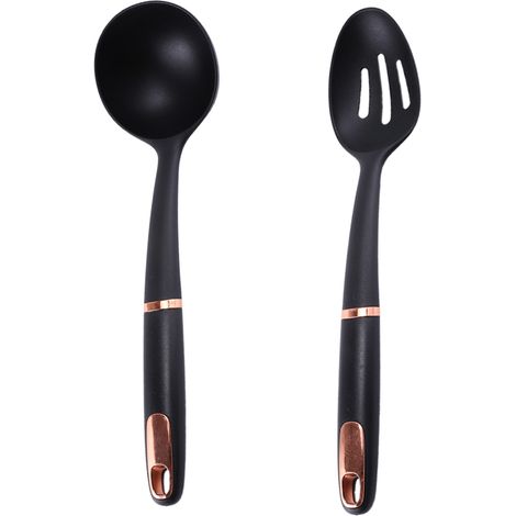 Ensemble d'ustensiles de cuisine en nylon, 2 pièces, manche lesté innovant, facile à nettoyer (1/5)