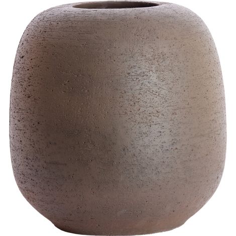 Light & Living Vase ASTREA aus Stein in Dunkelbraun - Ø40x42 cm