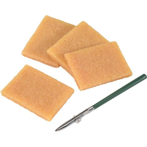 Ensemble de stylos à règle pour dessin, stylo à liquide de masquage avec 4 gommes pour résidus de colle pour l'application de liquide de masquage sur les tuyaux. (1/5)