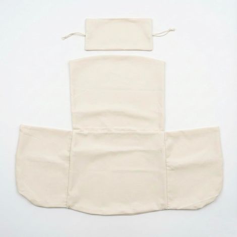 Coussin de Rechange pour Chaise à Panier Suspendu - Imperméable - pour terrasse, Jardin (sans Rembourrage), Blanc (1/5)