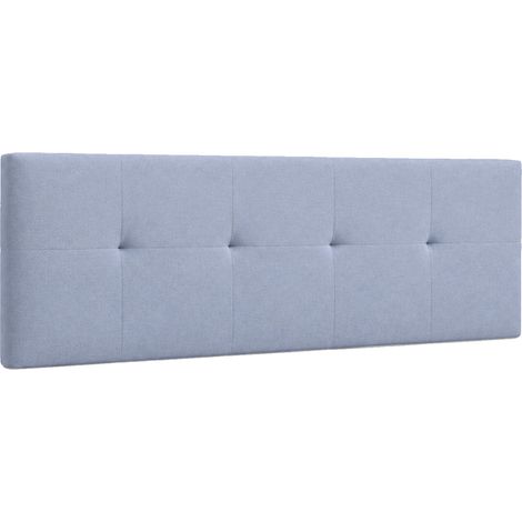 Home Heavenly® - Cabecero cama tapizado JENSEN, acolchado, cama individual o matrimonial, no incluye herrajes 150 cm Color: Gris