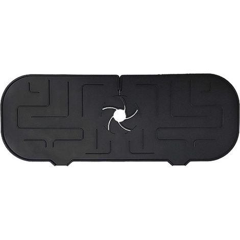 Protecteur d'éclaboussures en silicone pour robinet de cuisine, tapis anti-gouttes pour évier, couvre-jet de lavabo salle de bain (1/5)