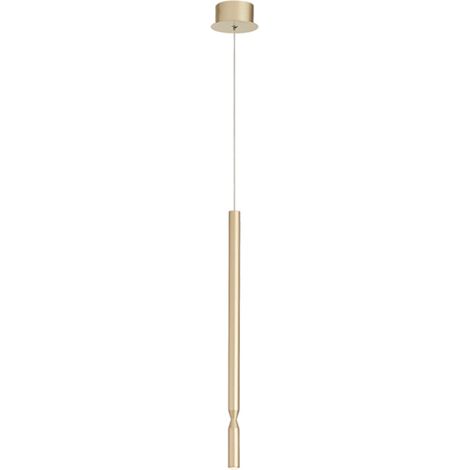 Lampada a sospensione LED in metallo verniciato Oro D10 cm TUBIC (1/3)
