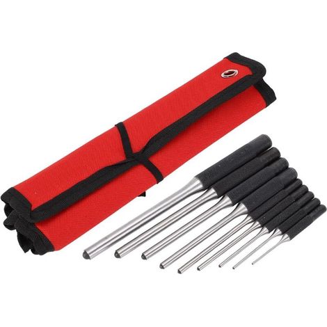Jeu de 9 poinçons, de 1/16 à 5/16 pouce, outil de poinçonnage en acier rapide pour la réparation de montres automobiles, les travaux manuels et les poignées. (1/4)