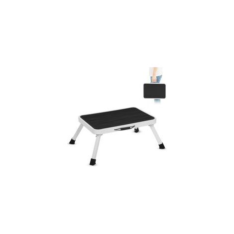 Marchepied pliant antidérapant 150 kg – Acier – Grande marche 37.8 x 26 cm – Pliable et léger 1.8 kg – Certifié EN 14183 (1/5)