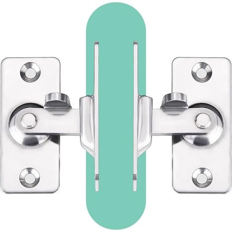 MINI TAILLE 90 degrés Loquet de porte Serrure de porte coulissante Serrure de porte moustiquaire Serrure de poche (1/5)