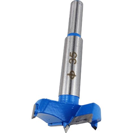 Foret de 35 mm (bleu) Gabarit de perçage pour charnières de 35 mm, outil auxiliaire de perçage pour le travail du bois, gabarit de perçage pour charnières de panneaux de porte (1/5)