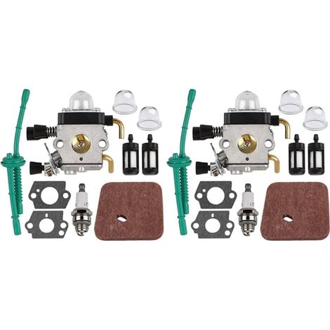 2X Le Carburateur Convient pour FS55 FS55R FS38 FS45 FS46 KM55 HL45 FS45L FS45C FS46C FS55C FS55RC la Tondeuse Une Gazon Désherbeur (1/5)