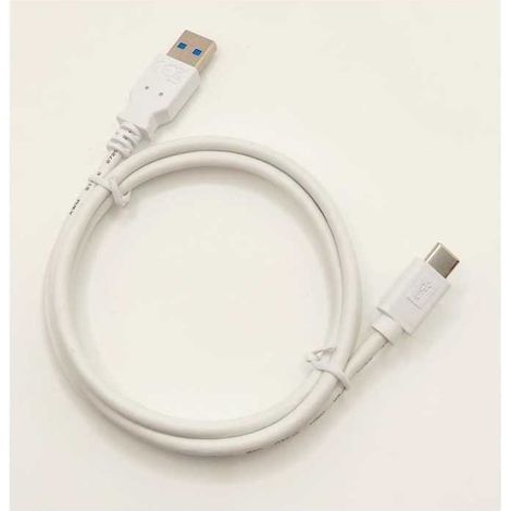 Cable USB-C 3.1 a USB-A LINEAIRE 1 m Blanco (1/4)