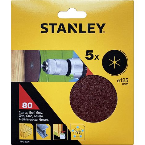 PIRANHA STANLEY STA32006 (X32006) 5 DISCHI D.125 GR.80- STANLEY- 1,0 confezione