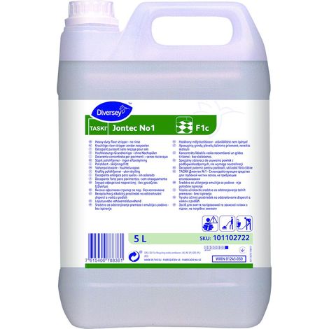 TASKI Jontec No1 F1c ââ‚“ 5L - Décapant puissant sans rinçage pour sols