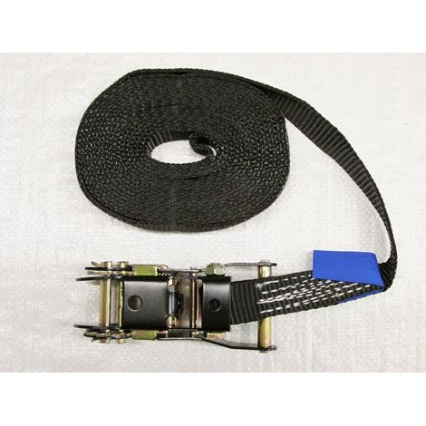 x1 Black 25MM 5M 1.5 Ton Endless Ratchet Strap - 1500KG Metre Tie Down Lashing