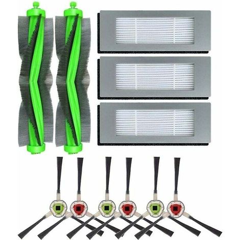 Ensemble de 11 pièces pour iRobot Roomba Combo 113 R113840 : brosse principale et filtre HEPA. (1/4)