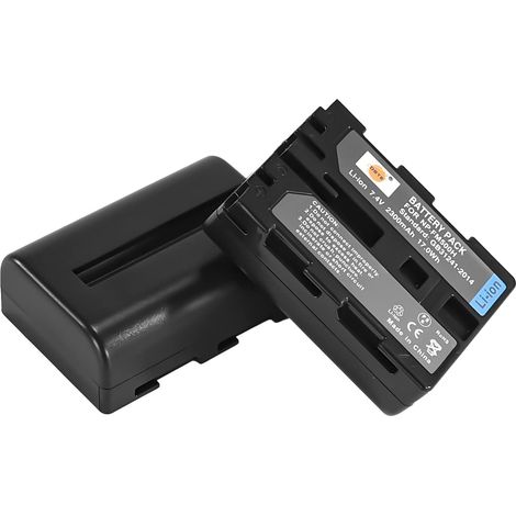 2pcs NP-FM500H Batterie Compatible avec Sony a200, a300, a350, a700, Alpha a58, Alpha a99 (1/5)