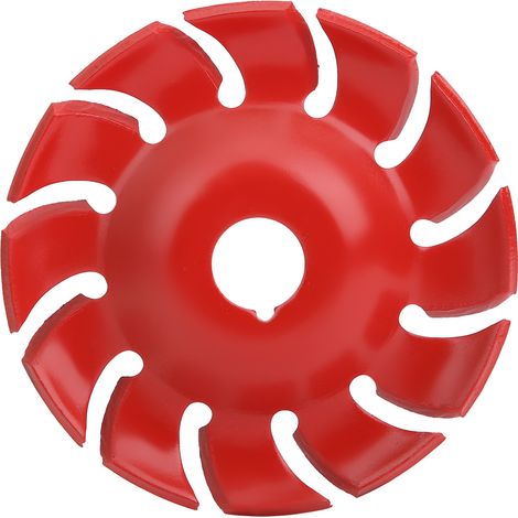 Disque de coupe du bois 12 dents rouge 90x16mm pour meuleuse d'angle, outil de sculpture (1/5)