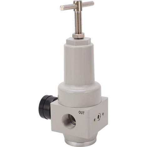 Automatischer Luftdruckregler mit Manometer, Aluminium-Überdruckventil, Modell QTYH-20, 0,15–4,0 MPa, industrieller Druckregler (1/5)