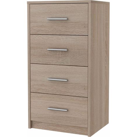 Kommode Schrank BODO 4S EICHE SONOMA 40cm Regal