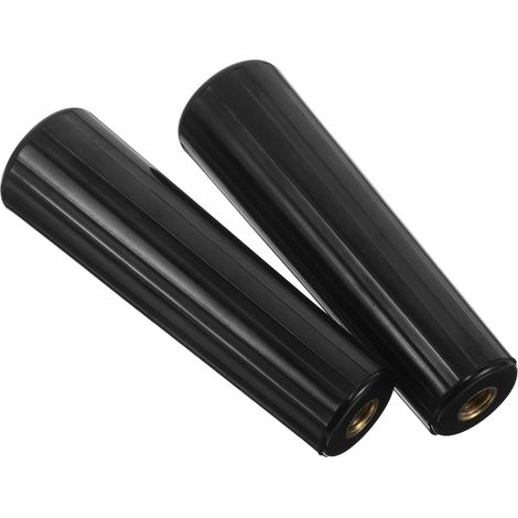 Lot de 2 Poignées en Bois et Cuivre pour Fourchette à Griller, Accessoires pour Barbecue Portable Installation Facile, pour Barbecue en Plein Air