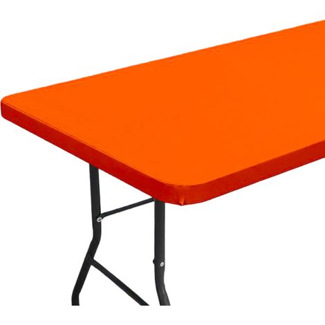 Mantel rectangular, borde elástico, impermeable, de poliéster lavable, para picnics, acampadas, uso interior y exterior. (1/5)